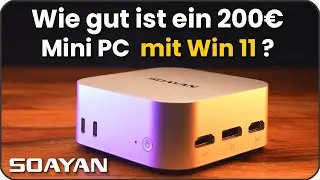 Soayan MN N5 Mini PC with Windows 11 - Intel N150 CPU - 12GB RAM - 256GB SSD - Quiet & affordable
