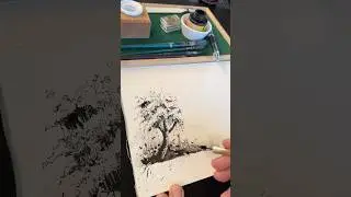 Inkdrawing with dip pens fountain pens, fountain pen and brushes #inkdrawing