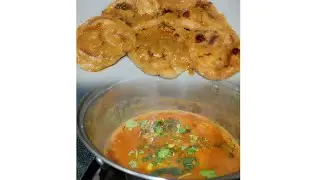 #Chicken salna with button Paratha#Dhe MINIYAN# சால்னாவில் ஊற வைத்த பட்டன் புரோட்டா#