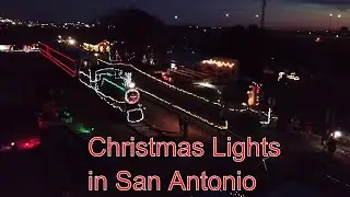 Texas Transportation Museum Christmas lights