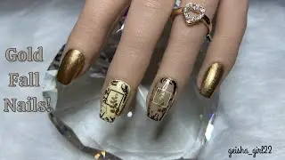 Gold Fall Nails!