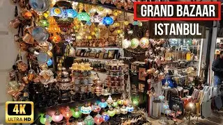 Walking in Grand Bazaar, Istanbul, Turkey. Amazing Experience | 4K 60 FPS POV