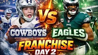 DAY 2 Madden Franchise cowboys vs eagles (crazy game)