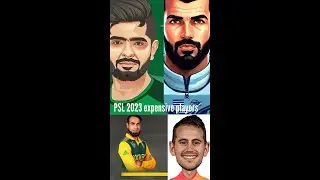 Expensive players of PSL 2023 / Top players / Pakistan Super League 2023 / #top10features #trending