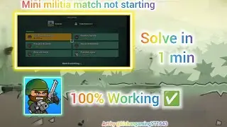 How to fix the problem in mine military not starting match