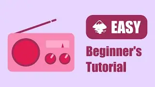 CUTE Radio ILLUSTRATION for BEGINNERS | Inkscape Tutorial