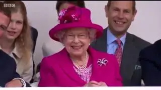 The Patron's Lunch - Playing for the Queen, on The Mall in 2016