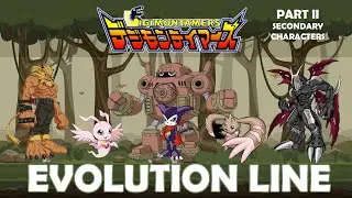 All Digimon Evolution Line (Digimon Tamers Part 2 : Secondary Characters)