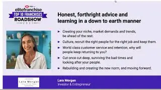 Lara Morgan, Investor and entrepreneur: How to grow your franchise and build a successful business
