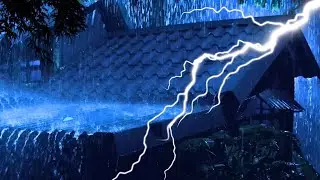 HEAVY RAIN AND THUNDER SOUNDS - DEEP SLEEP | Thunderstorm for Sleeping -sothing rain drops# 12