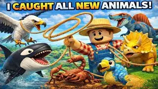 🔥 EXPLORING  AND CATCHING ALL NEW ANIMALS IN THE LATEST ROBLOX CATCH AND TAME UPDATE 8 !