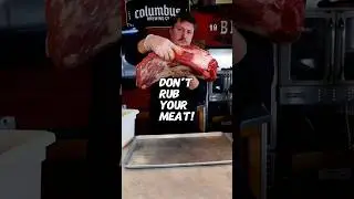 Don&rsquo;t rub your meat 🍖 Pat the dry rub instead.Rubbing turns it into clay and can block the 💨 #bbq