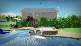 3d pool design by Monogram Custom Pools in Lehigh and Bucks County, PA