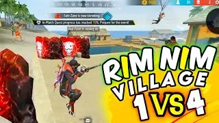 Rim Nam Village CHALLENGE || 1 vs 4 || Solo Vs Squad🔥 Ranked Match || GARENA FREE FIRE