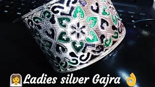 cnc silver gajra with strong mina latest design sunil designer #cncbangles #silverbangles #designer