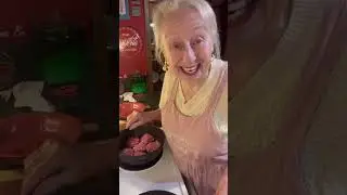 Hamburger steak with saut&eacute;ed onions. Cooking with Brenda Gantt
