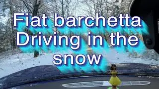 Fiat barchetta Driving in the snow