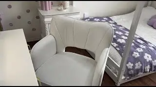 DurayLoly Vanity Chair with Wheels & Back Overview #ad #amazoninfluencer