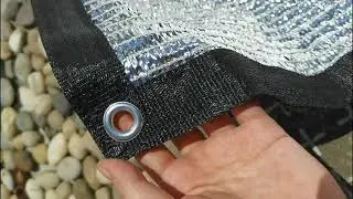 Aluminum Foil Cooling Shade Net Sun Protection Silver Mesh For Roof Patio Flower Plant 2x3M