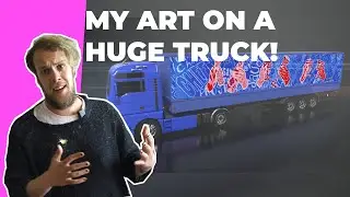 My art on a HUGE truck! Help me with your vote!