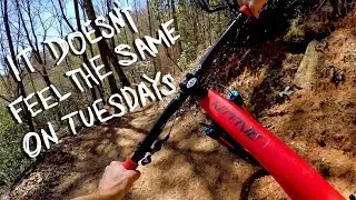 IT&rsquo;S BETTER ON A WEDNESDAY | Mountain Biking Buffalo Creek Park in Lake Lure, NC