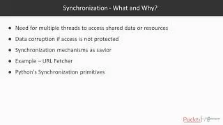 Concurrent Programming in Python: Synchronization in Python| packtpub.com