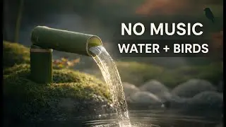 Zen Garden Sounds 🌿 Flowing Water & Birdsong | No Music | Deep Relaxation