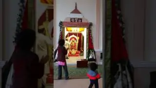 Aarti at Durga Temple today