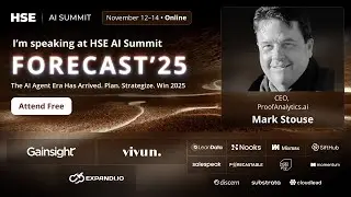 Announcing Mark Stouse on the AI Summit (Nov 13)