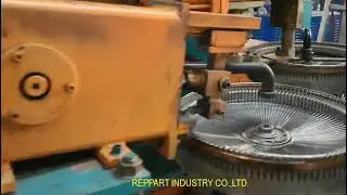 outer ring welding & edge trimming machine for steel wire fan guard making