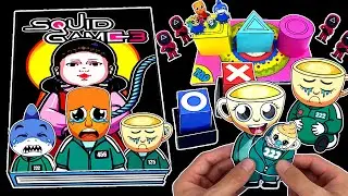 Making SQUID GAME 3 & ITALIAN BRAINROT Game Book | Pop Up Book & Ballerina Capuchina Squishy