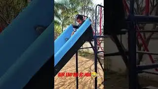 Shravyan&rsquo;s Happy Slide Moment 🛝💙 #shorts