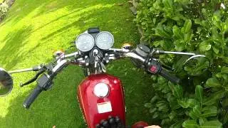 starting GN125 for first time in 4 weeks + ride