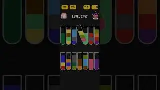 Water sort puzzle level 2457 #solveitwithme #solution #games #puzzle #play #gamesolution #gamesolver