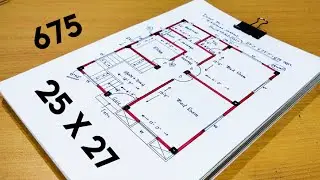 25 x 27 house design II 25 x 27 ghar ka naksha II 25 x 27 home plan design