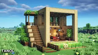⚒️ Майнкрафт | Как построить деревянный дом Survival Cube