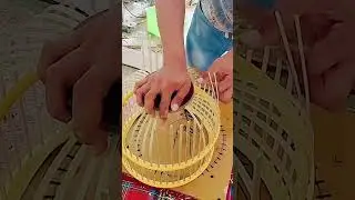 cool skill of making bird cages from bamboo #shorts