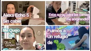 Alexa Echo 5 SIN CABLE😃- NOS FUE MAL 👎 EN OLIVE GARDEN 😔 ME SENTIA GORDA - BASURA DEKOR PLUS