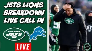 New York Jets vs Detroit Lions BREAKDOWN: Jets Lose 3 In A Row & Live Call In Show