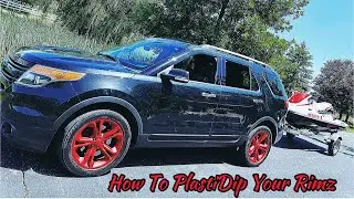 🛞Let&rsquo;z PlastiDip These Rimz! #plastidip #rims #plastidiprims #positivevibegang