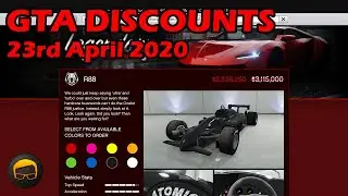 GTA Online Best Vehicle Discounts (23rd April 2020) - GTA 5 Weekly Car Sales Guide №35