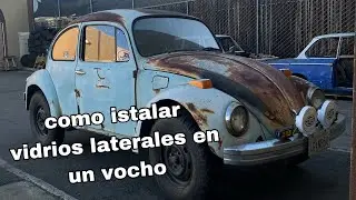 como instalar vidrios,cristales laterales en vw sedan,vocho,escarabajo #vocho #mecanica #escarabajo