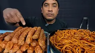 CHOWMEIN & SAUSAGE EATING VIDEOS | CHOW MEIN | EATING CHOWMEIN CHALLENGE | STREET FOOD