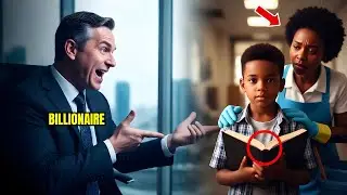 BILLIONAIRE Mocks a Black Cleaning Lady&rsquo;s Son for Reading &mdash; His Achievement Is Finally REVEALED&hellip;