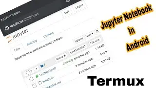 Jupyter Notebook In Android| termux | Easy trick | 2021
