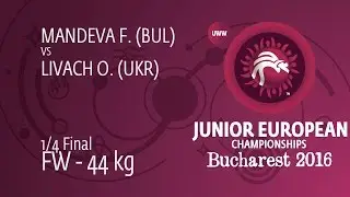 1/4 FW - 44 kg: O. LIVACH (UKR) df. F. MANDEVA (BUL) by FALL, 12-0