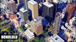 Honolulu Aerial view  *virtual