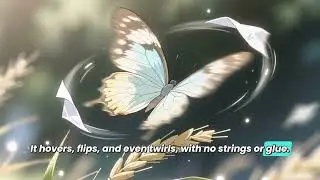 Floating Paper Butterfly Magic