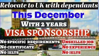 Unskilled jobs with visa sponsorship uk/how to get charity work visa sponsorship
