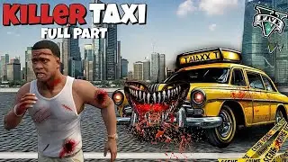 GTA 5 : Franklin Car Is A Cursed Killer Taxi | killer Taxi attack on franklin in (GTA V MOD)
